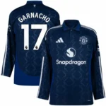 Manchester United Away long sleeved （De Ligt4 Martinez6 Mount7 B.Fernandes8 Rashford10 Zirkzee11 Garnacho17 Antony21 Mainoo37 ）Shirt 2024-2025 Size：S-2XL Non-Customize